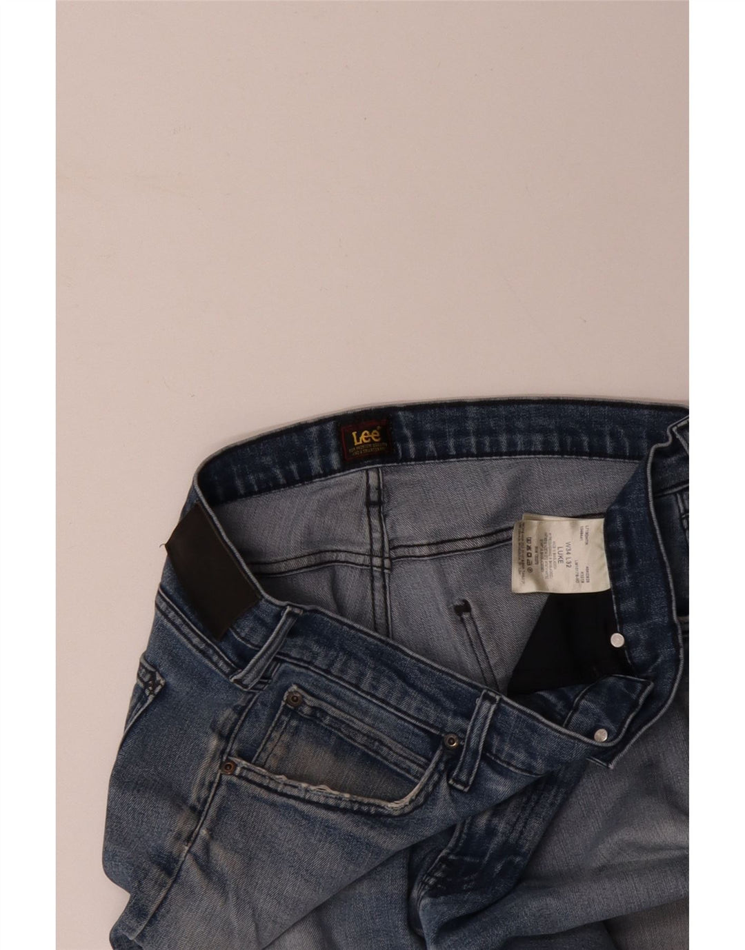 Muške LEE Luke uske traperice sa suženim trapericama W34 L32, plavi pamuk