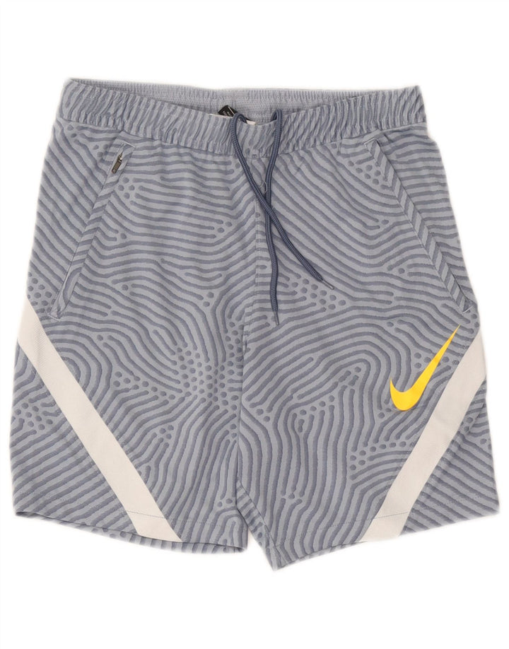 Nike Dri Fit sportske kratke hlače s apstraktnim uzorkom male plave boje