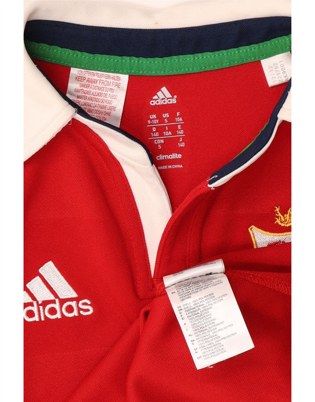 ADIDAS Boys Australia 2013 Graphic Polo majica 9-10 godina crvena poliester