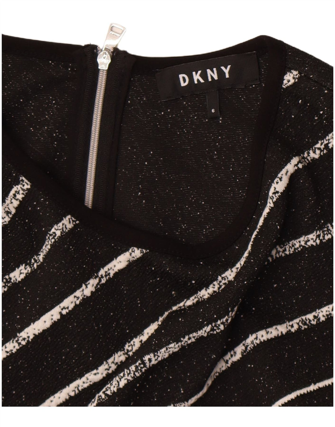 Dkny ženska plašt haljina bez rukava US 6 srednje crne pruge