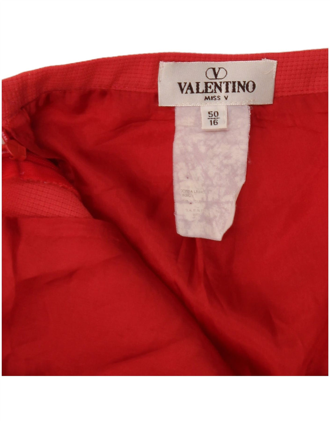 VALENTINO ženska Miss V ravna suknja IT 50 XL W36 crvena