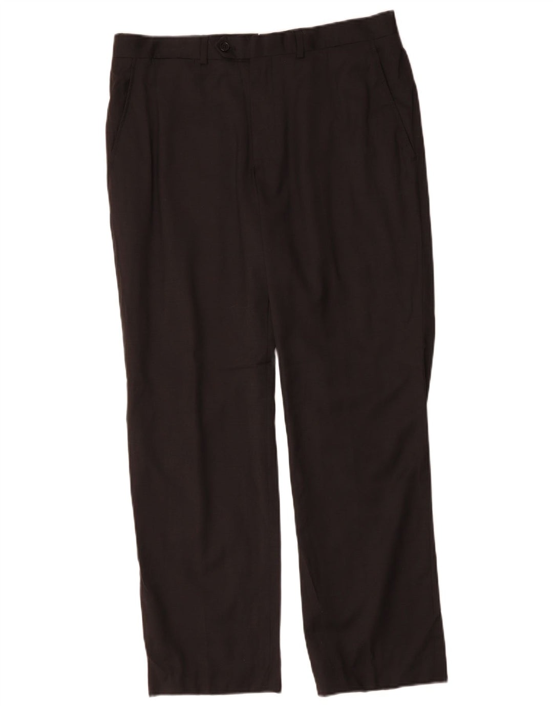 MASSIMO DUTTI Muške hlače ravnog odijela EU 42 Large W32 L32 Crna vunena