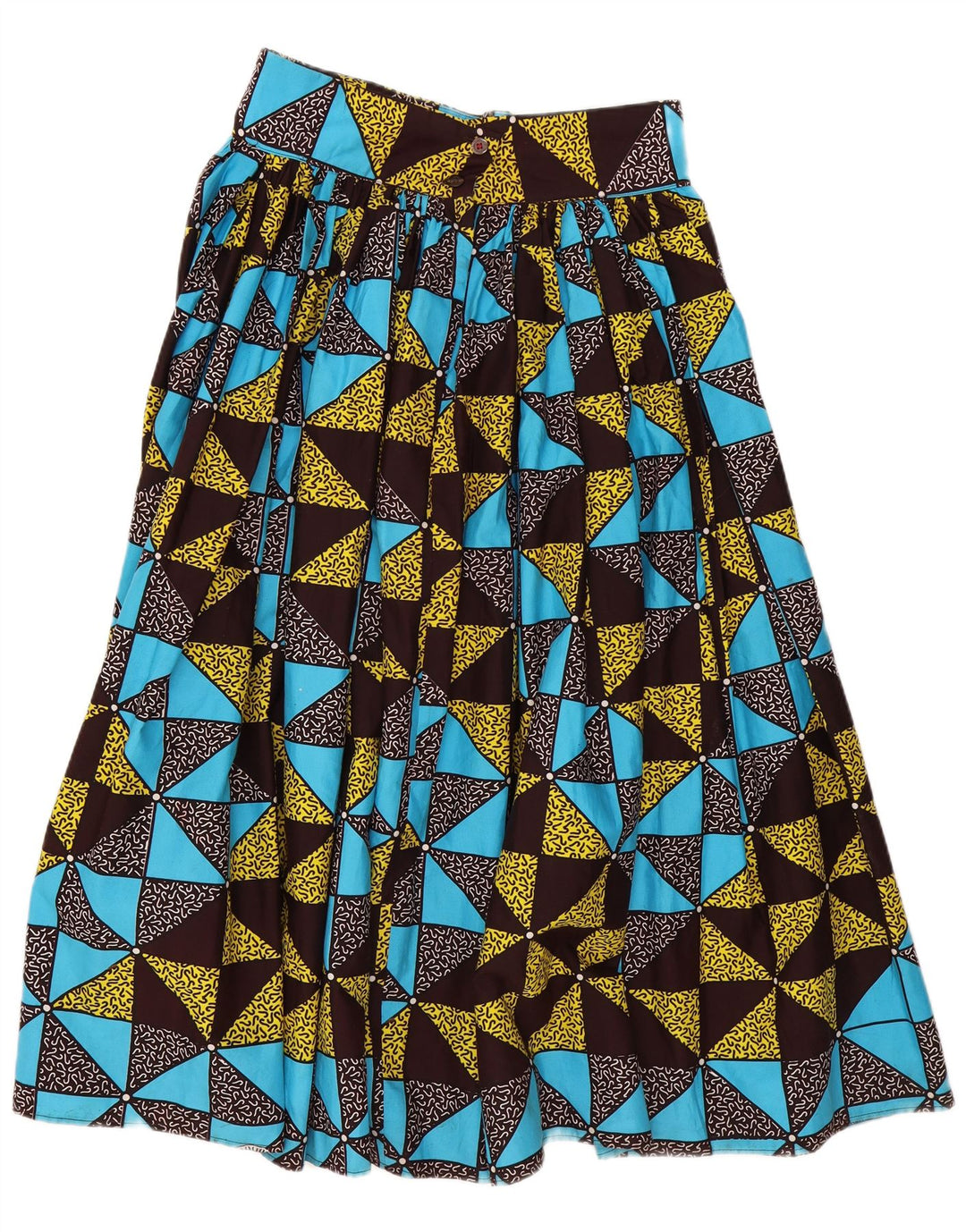 VINTAGE Womens A-Line Skirt W32 Large Multicoloured Geometric