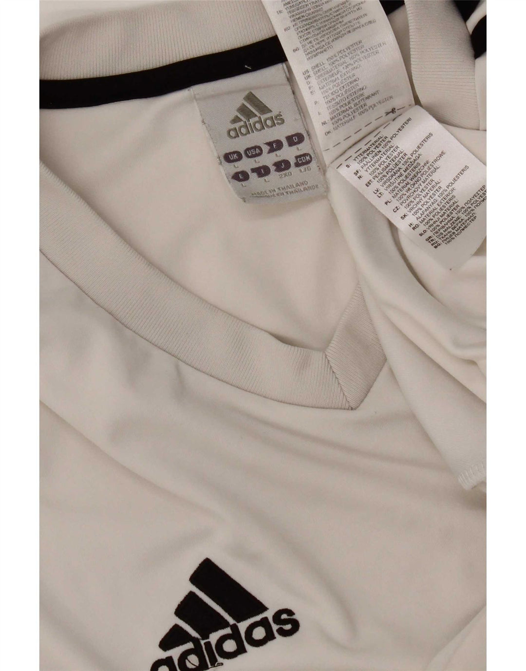 Adidas muška majica Climalite, veliki bijeli poliester
