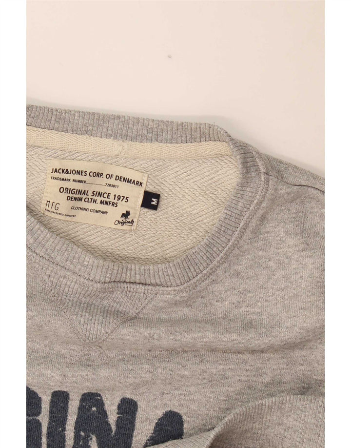 Jack & Jones muški džemper s grafičkim motivima, srednje sivi s pjegama