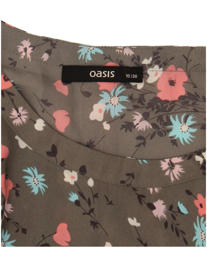 Oasis Top ženska bluza UK 10 Small Green Floral