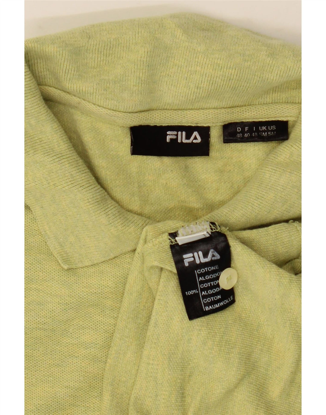 FILA muška polo majica, mali zeleni flekasti pamuk