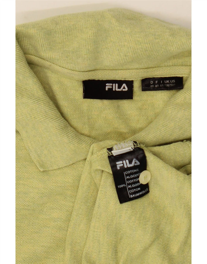 FILA muška polo majica, mali zeleni flekasti pamuk