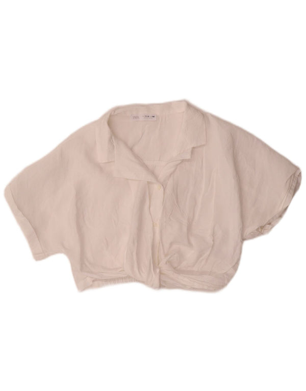 Zara bluza-košulja za djevojčice 11-12 godina, bijeli modal