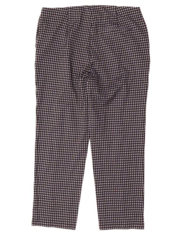 MARKS & SPENCER Ženske chino hlače UK 18 XL W36 L28 crne houndstooth
