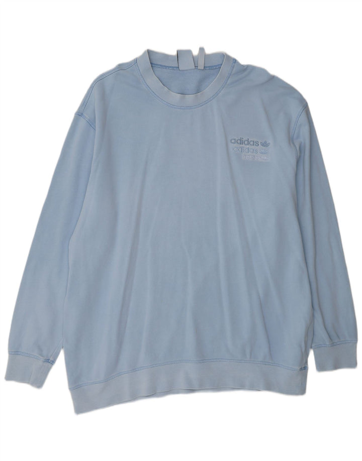 ADIDAS muški džemper 2XL plavi pamuk