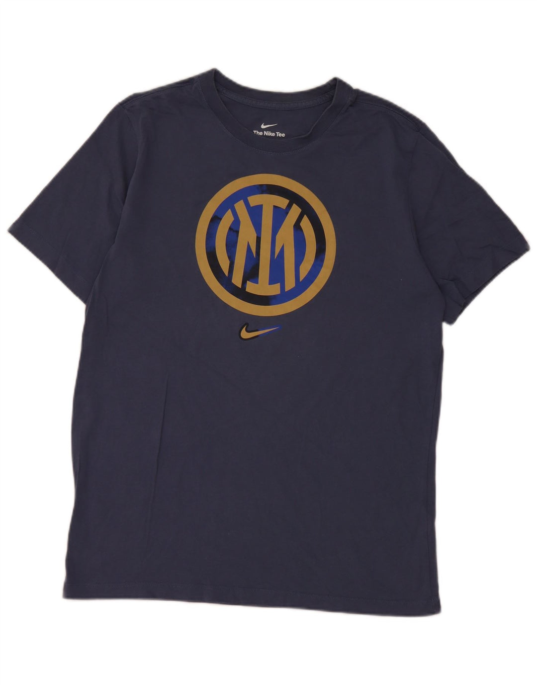 Nike Mens Inter Milan Graphic T-Shirt Top Medium Navy Blue Pamuk