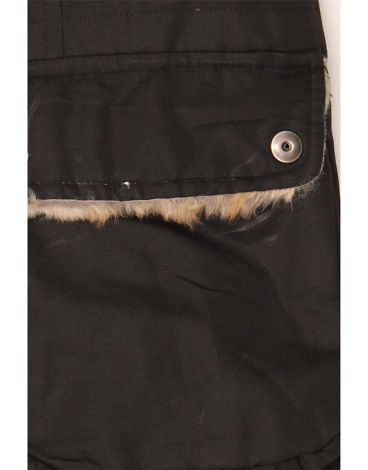 Woolrich Ženska podstavljena jakna UK 14 Srednji crni najlon