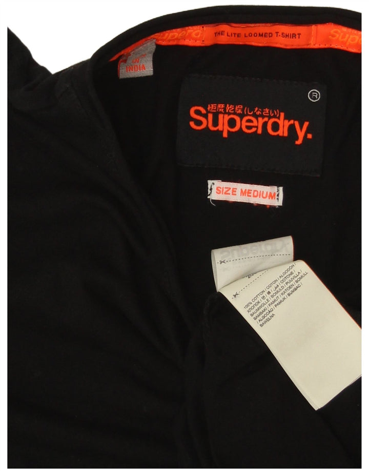 SUPERDRY muška majica kratkih rukava Srednji crni pamuk