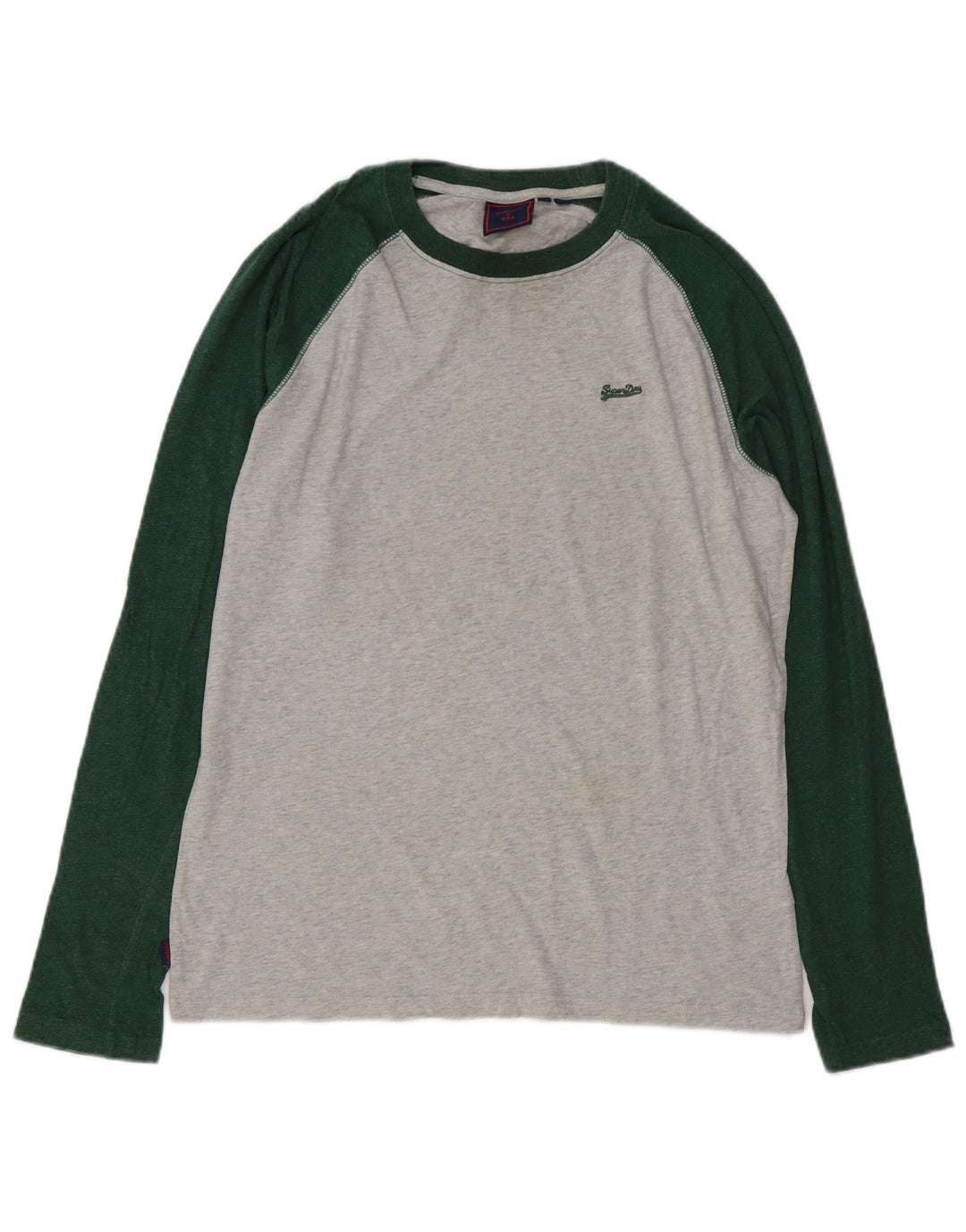 SUPERDRY muška majica dugih rukava srednje sive boje, pamuk