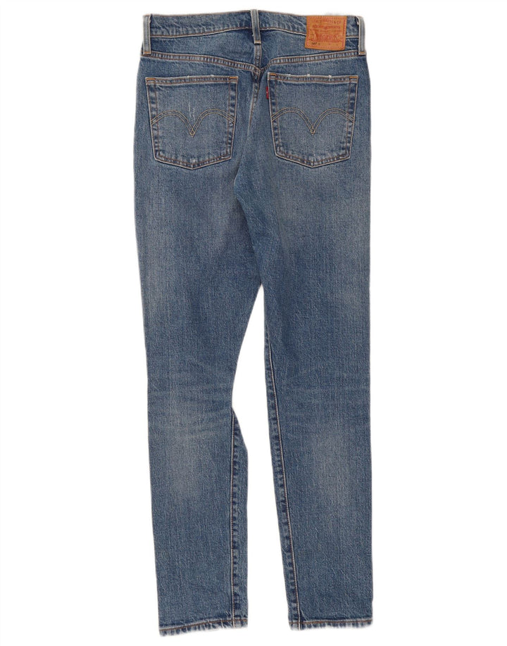 Levi's ženske 501 uske traperice s oštećenim izgledom W27 L30, plavi pamuk