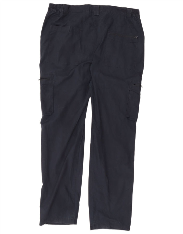 Mountain Warehouse muške ravne kargo hlače W36 L30 tamnoplavi poliester