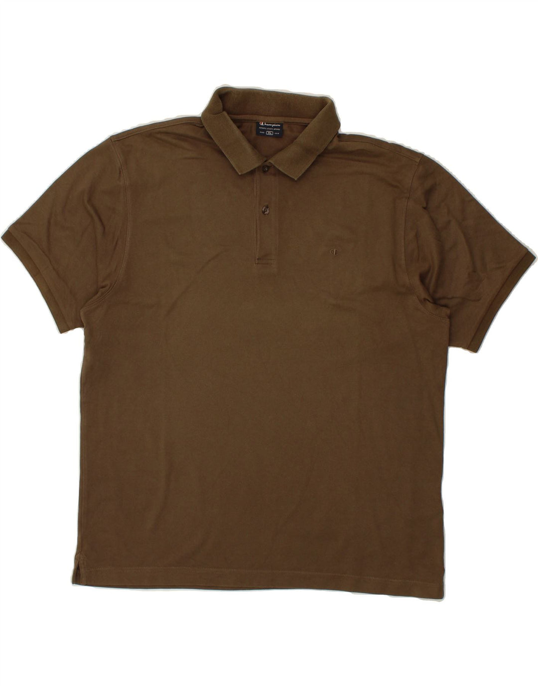 CHAMPION Mens Polo Shirt XL Khaki Cotton Vintage Champion and Second-Hand Champion from Messina Hembry 