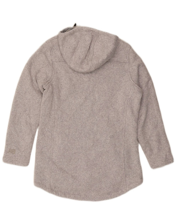 New Balance Womens Zip Hoodie Sweater UK 14 Medium Grey Polyester