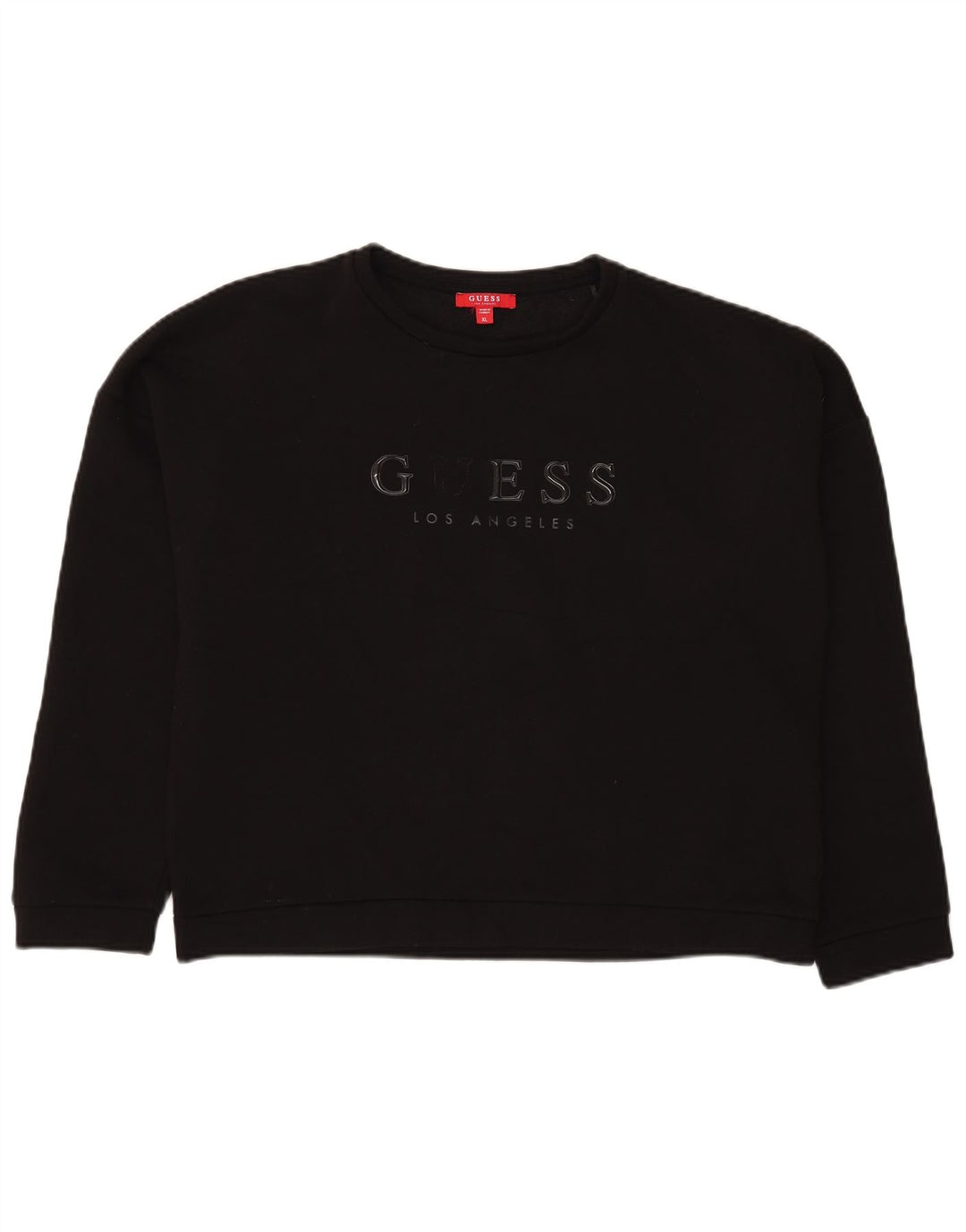 Guess Ženska prekomjerna majica s motivom UK 14 Velika crna