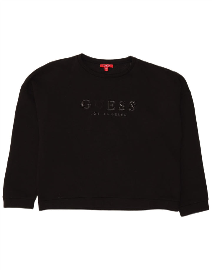 Guess Ženska prekomjerna majica s motivom UK 14 Velika crna
