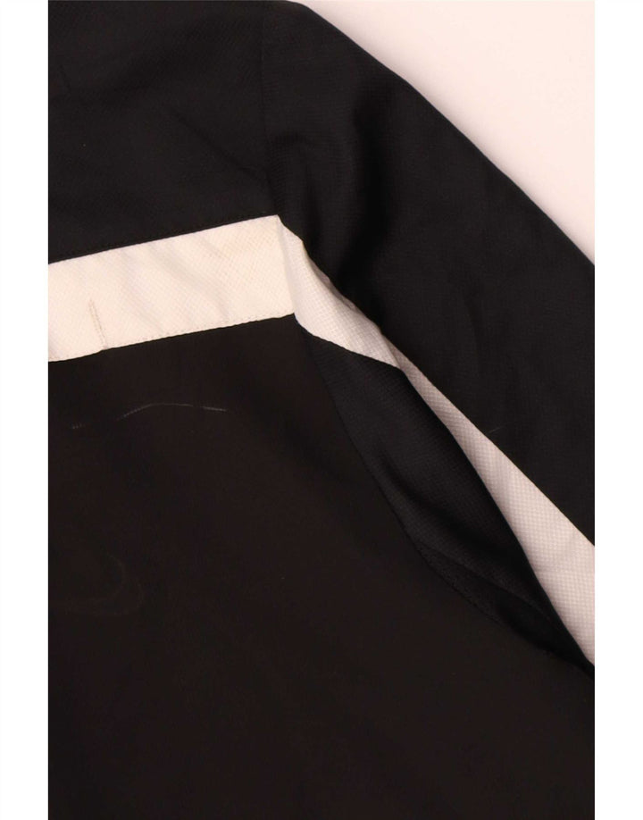 Nike muška Dri Fit grafička majica dugih rukava, veliki crni poliester u boji