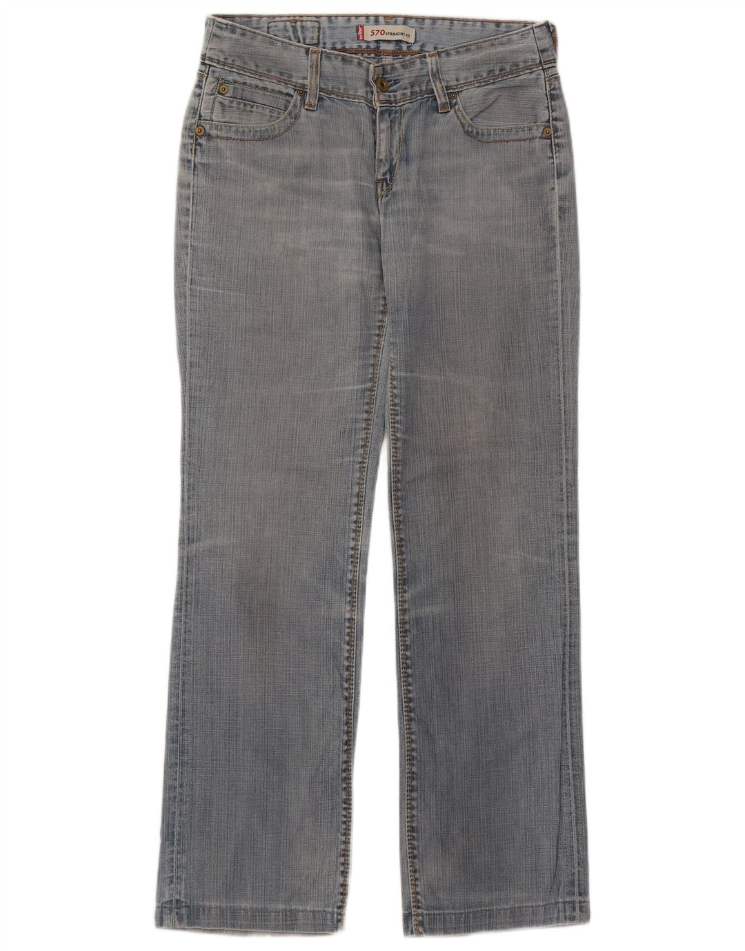 Levi's ženske ravne traperice 570 W30 L31 plavi pamuk