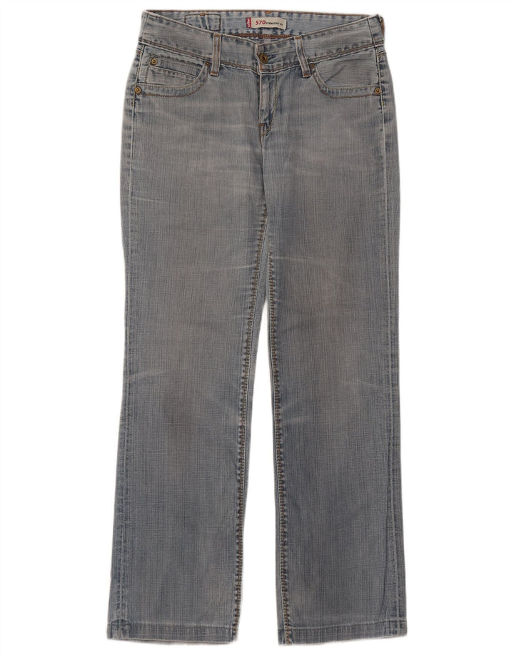 Levi's ženske ravne traperice 570 W30 L31 plavi pamuk