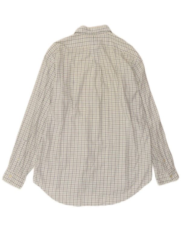 POLO RALPH LAUREN Muška Yarmouth košulja veličine 16, veliki bijeli karirani pamuk