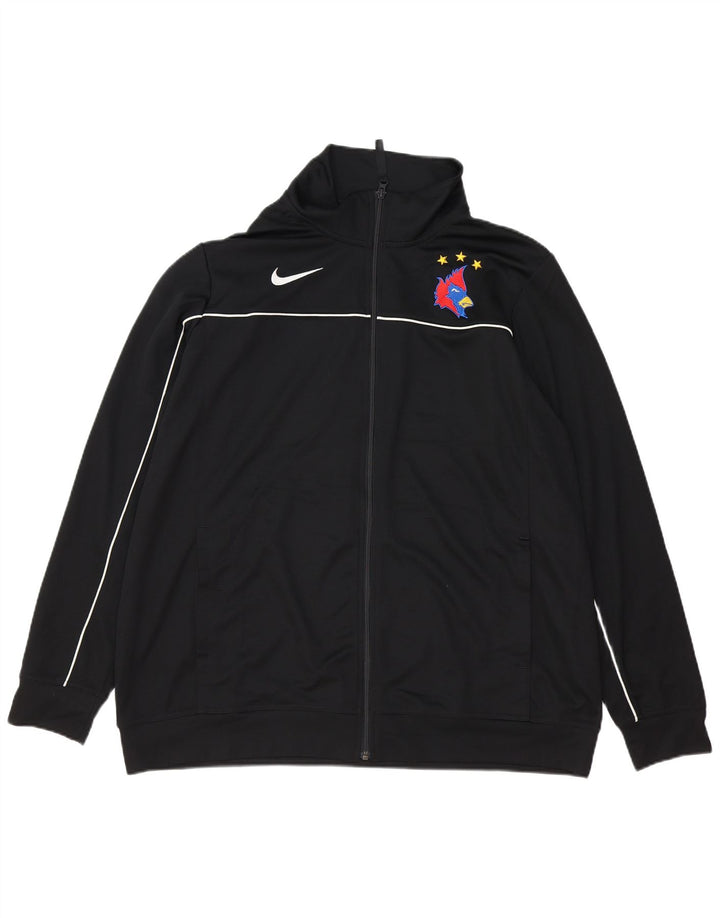 NIKE Mens Graphic Tracksuit Top Jacket XL Black Polyester