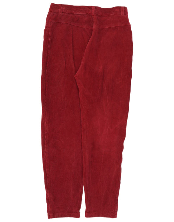 Vintage ženske hlače od samta visokog struka EU 44 XL W34 L30 Bordo