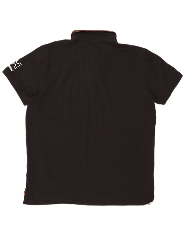 Helly Hansen muška grafička polo majica 2XL crni pamuk