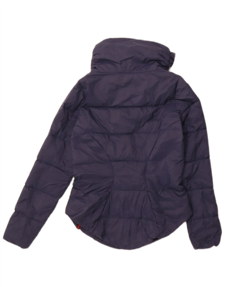 KAPPA Womens Padded Jacket UK 6 XS Navy Blue Nylon