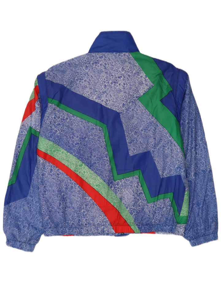 Vintage muška trenirka Gornja jakna XL plavi geometrijski poliester