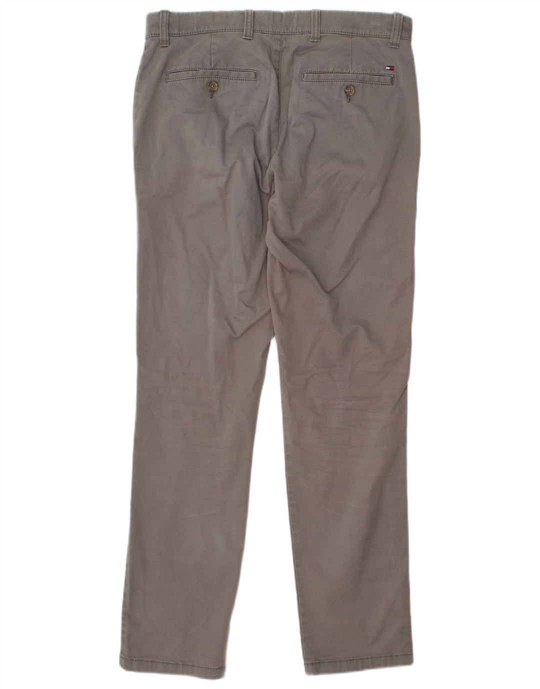 TOMMY HILFIGER Muške Etroite uske chino hlače W31 L32 Sivi pamuk