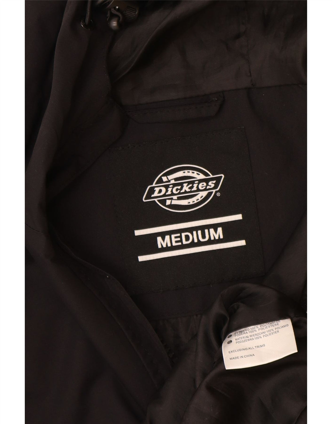 Dickies muška anorak jakna s kapuljačom UK 38 srednji crni poliamid