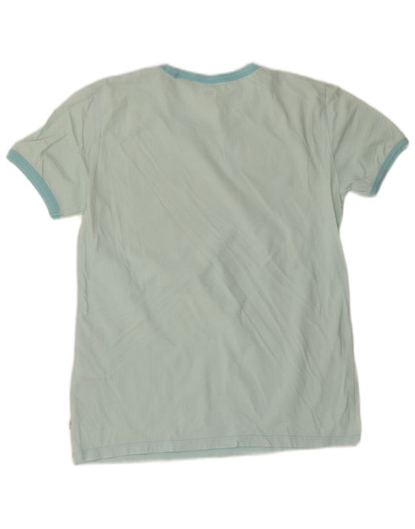 Levi's ženska majica kratkih rukava s grafičkim motivima UK 10 Small Blue Cotton