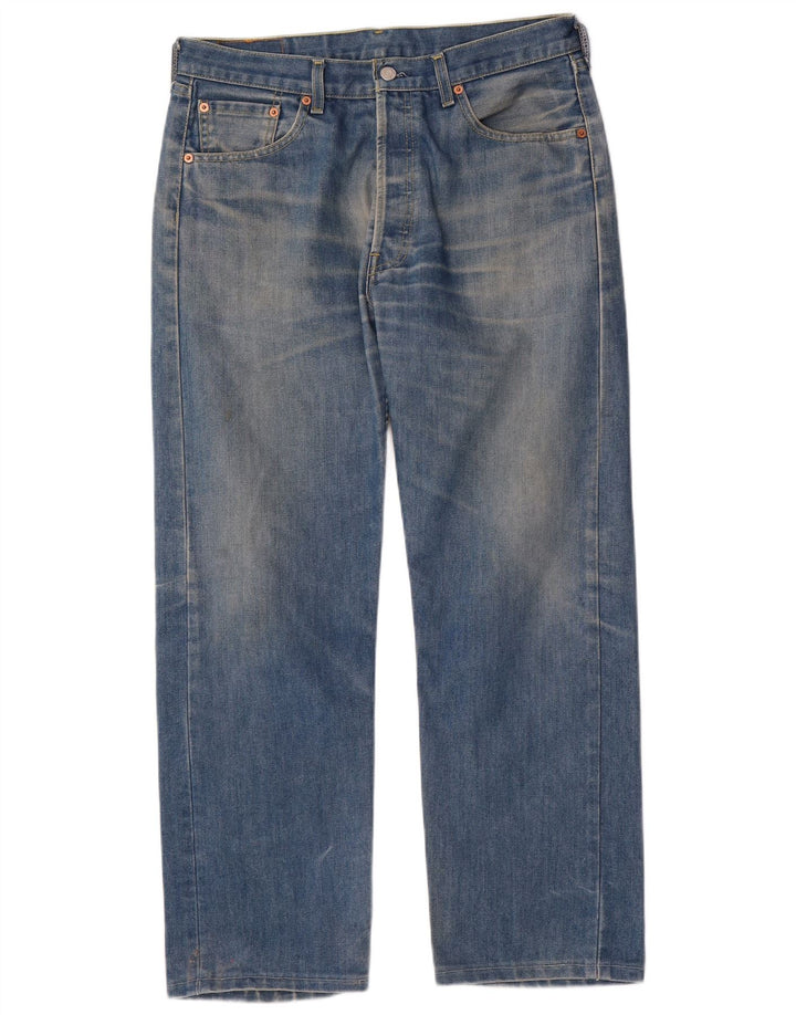 Levi's muške 501 ravne traperice W34 L29 plavi pamuk