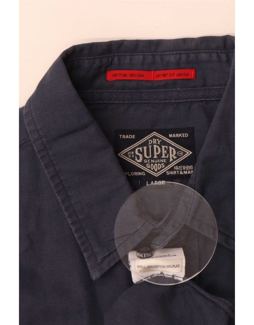 Superdry muška košulja velika tamnoplava pamuk