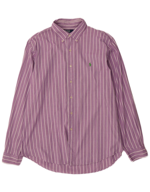 Polo Ralph Lauren muška prilagođena košulja veličina 43 17 XL ljubičasta na pruge