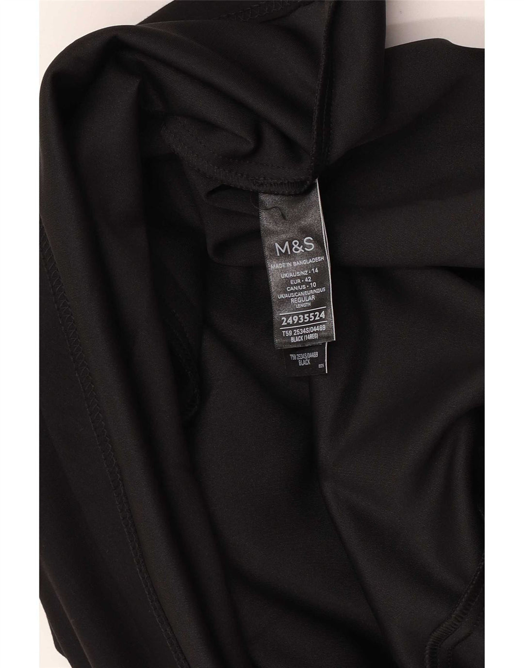Marks & Spencer ženska suknja A-kroja UK 14 velika W34 crni poliester