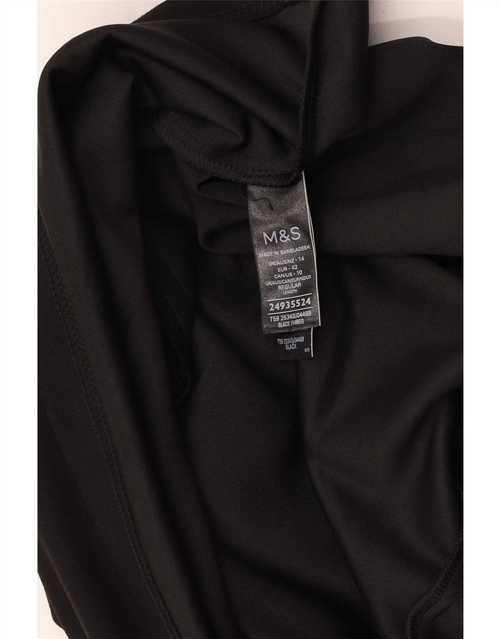 Marks & Spencer ženska suknja A-kroja UK 14 velika W34 crni poliester