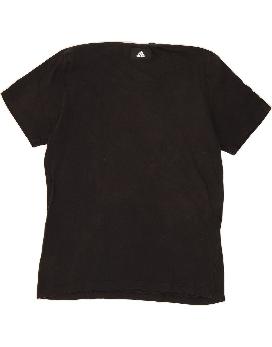 ADIDAS Mens Graphic T-Shirt Top Medium Black Cotton Vintage Adidas and Second-Hand Adidas from Messina Hembry 