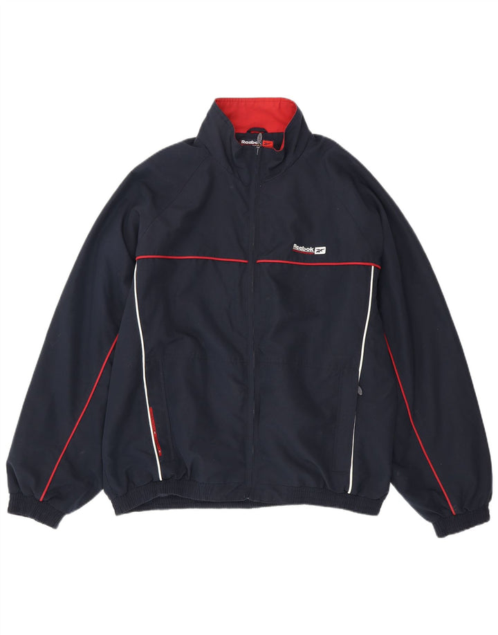 Reebok muška trenirka gornja jakna XL tamnoplavi poliester