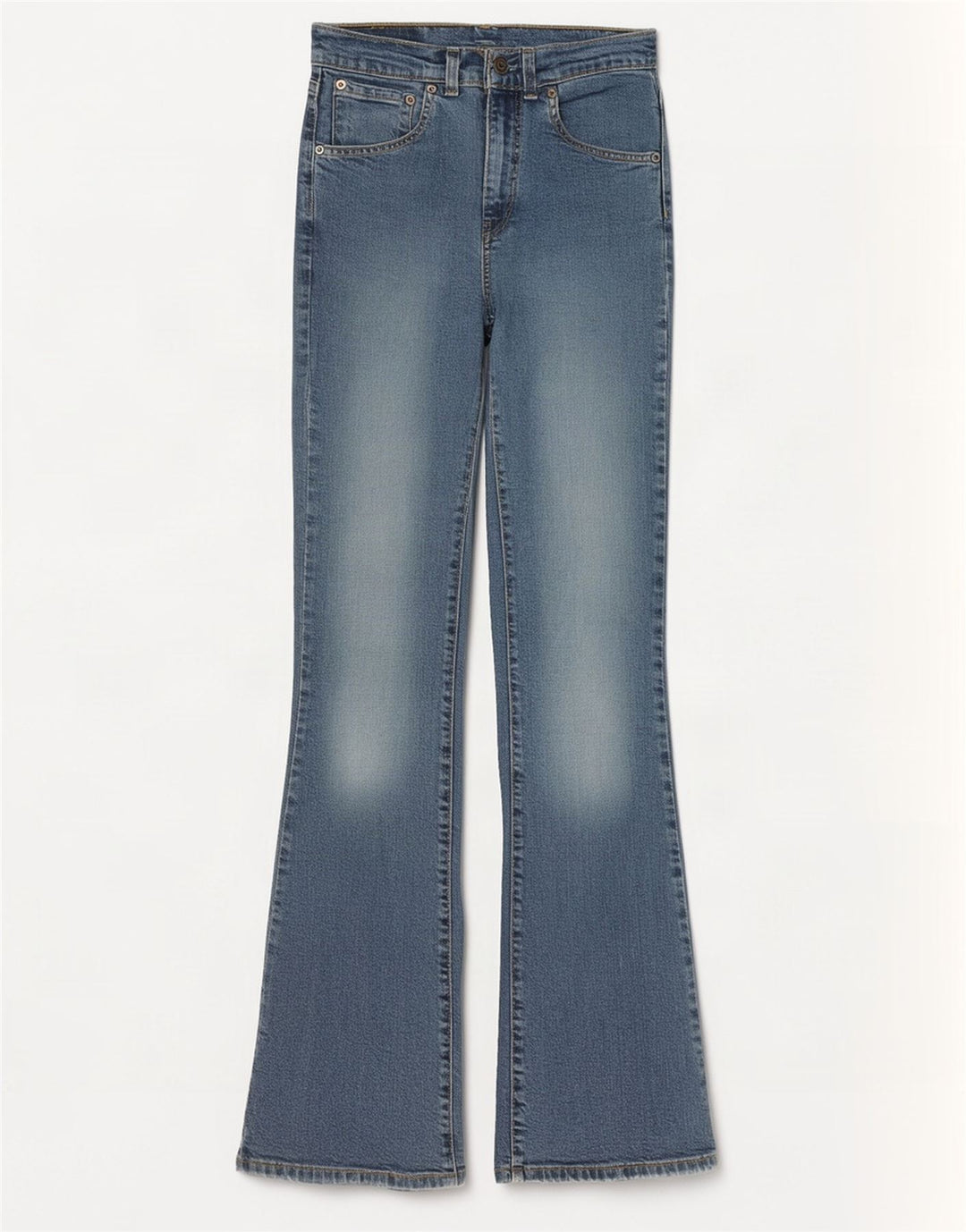 Levi's ženske 525 lepršave traperice W28 L34 plavi pamuk