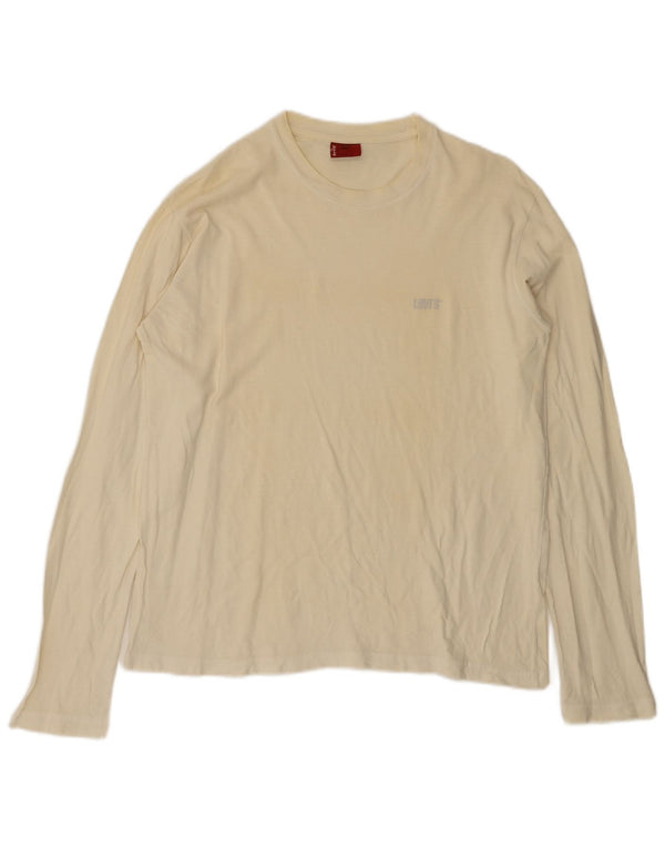LEVI'S ženska majica dugih rukava UK 16 Large Off White Pamuk