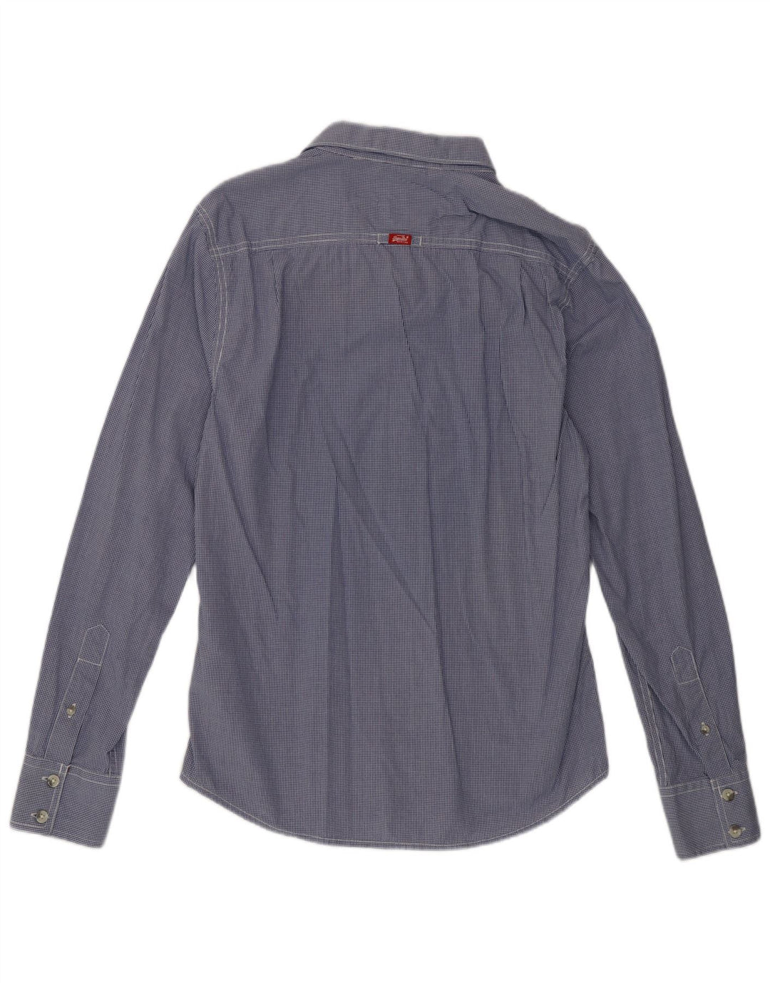 Superdry muška košulja Large Blue Gingham pamuk