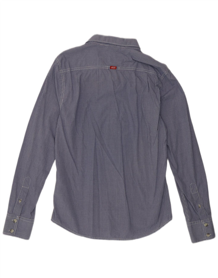 Superdry muška košulja Large Blue Gingham pamuk