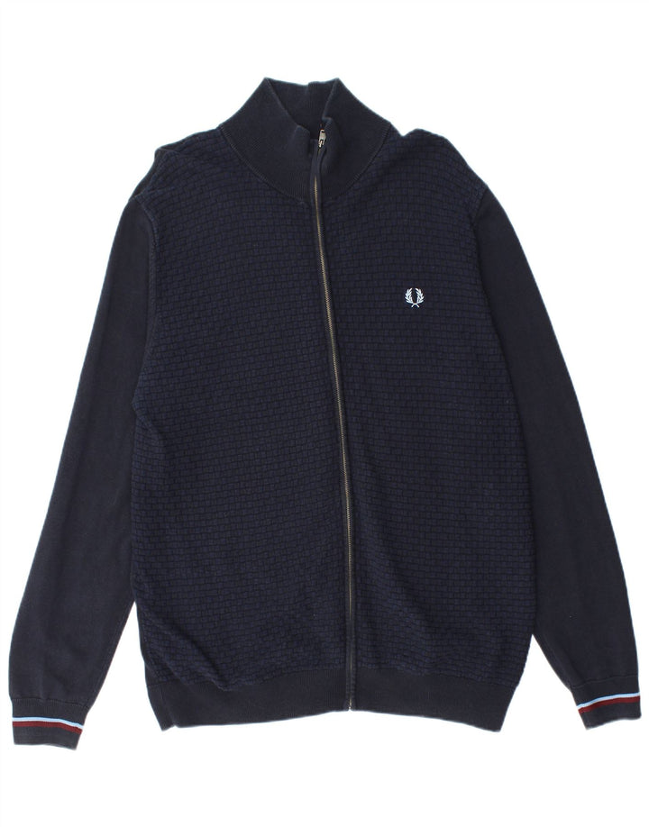 Fred Perry muški kardigan pulover XL tamnoplavi