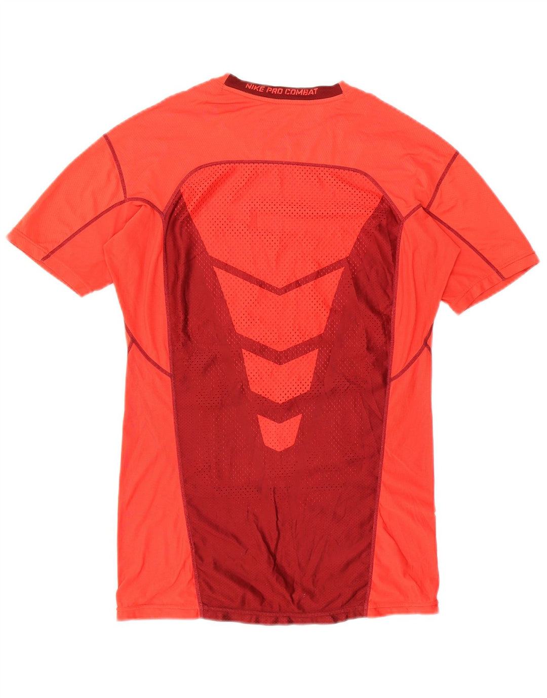 Nike Dri Fit T-Shirt Top Large Red Colourblock